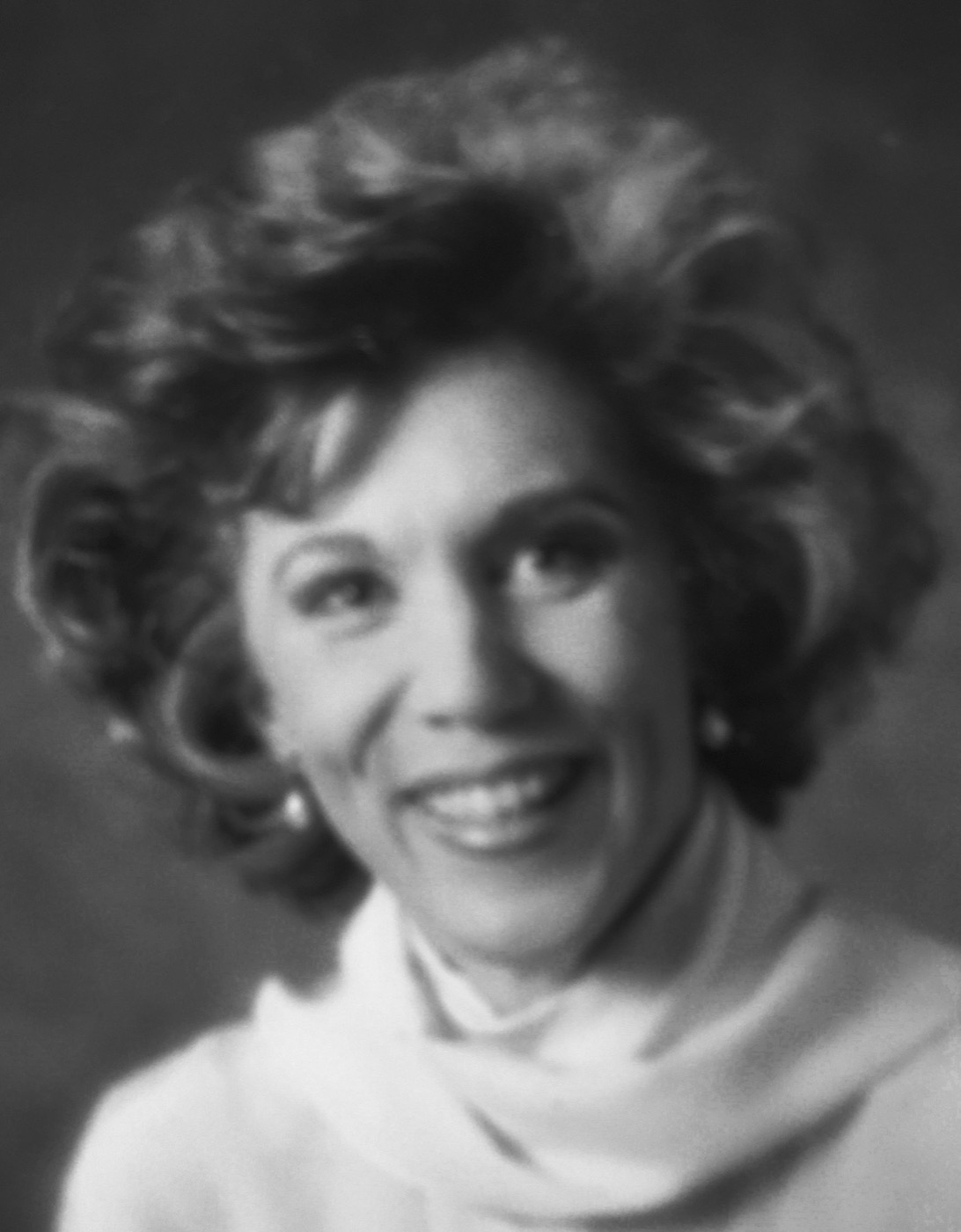 Margaret Bruce, black and white portrait