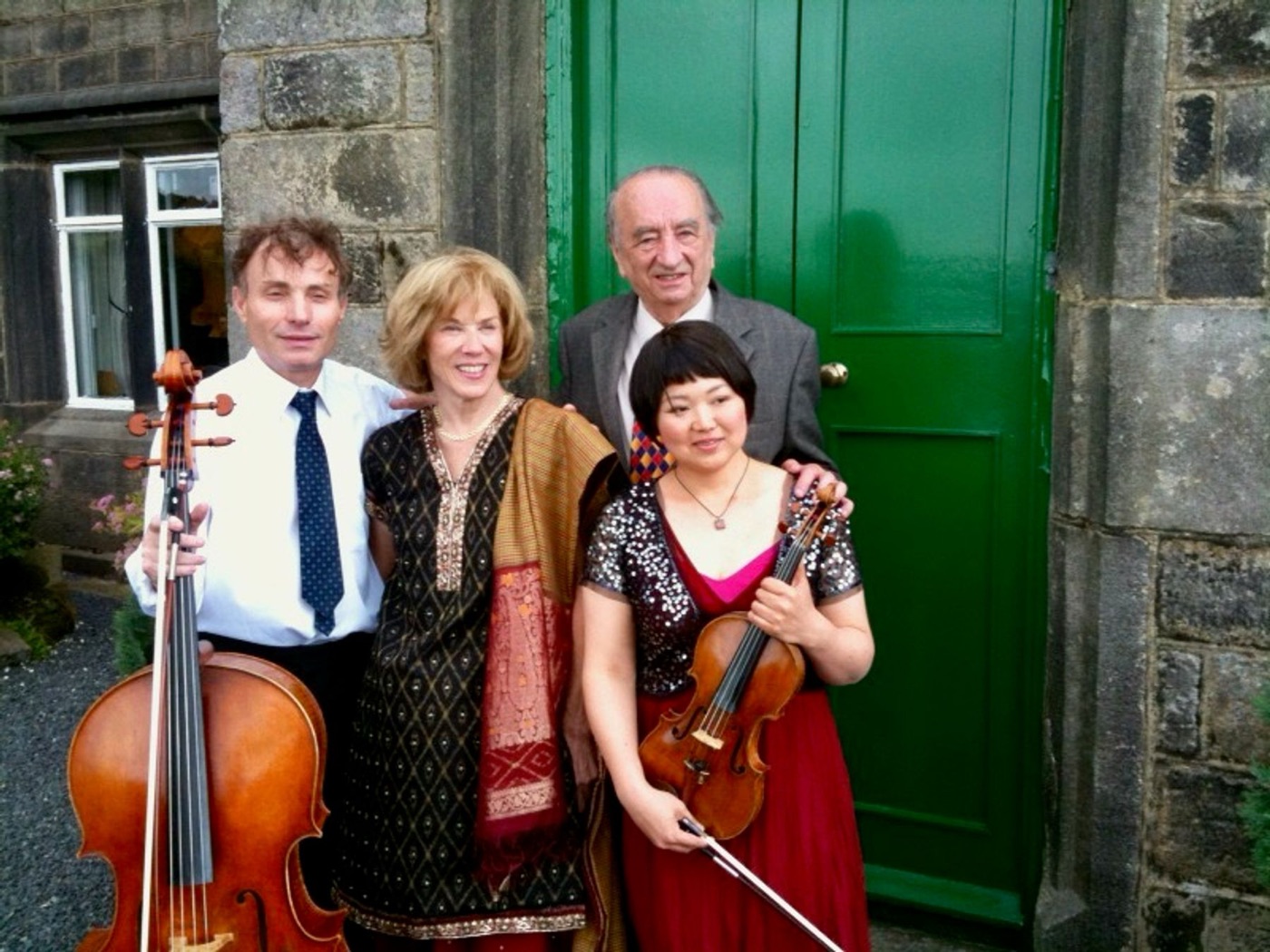 Margaret Bruce and friends at Walshaw