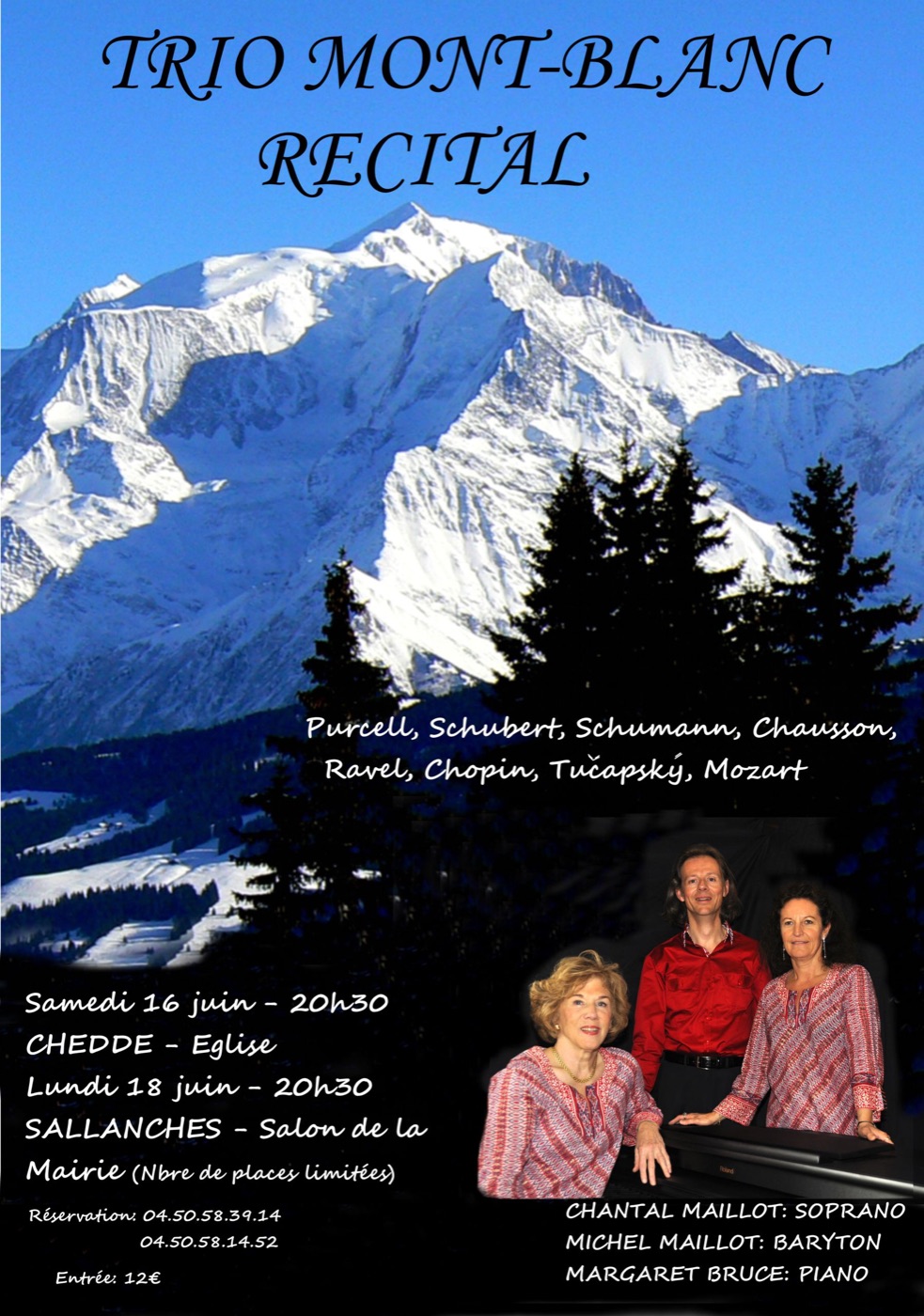 Trio Mont-Blanc recital poster