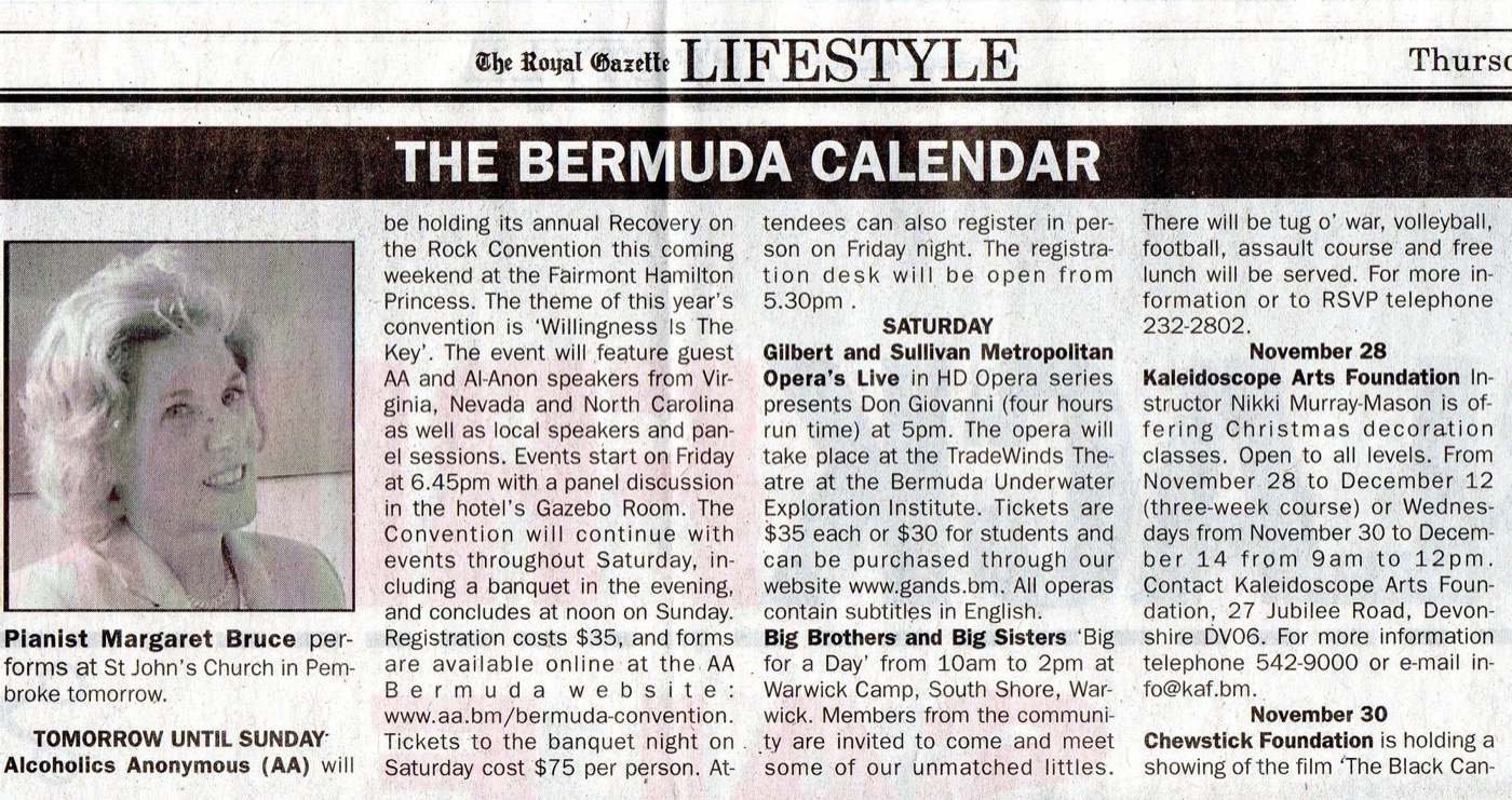 The Bermuda Calendar